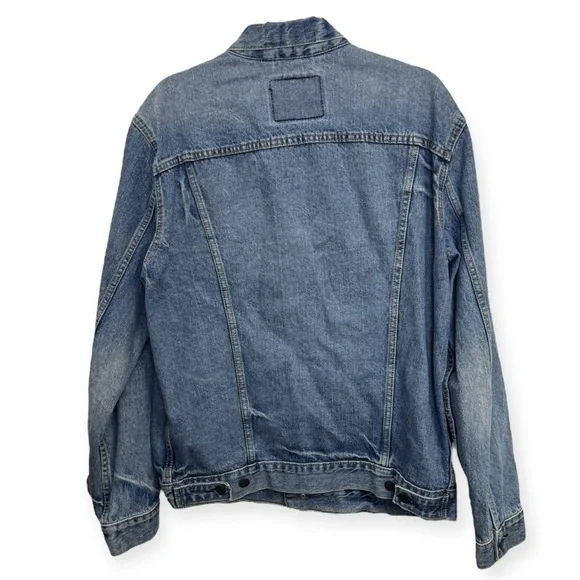 Levi's Light Blue Washed Denim Jacket - Men's Size L - Picture 2 of 2